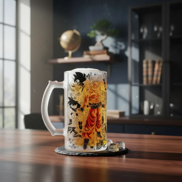 Tarro Duelo Saiyajin 16oz - Diseño Manga Anime