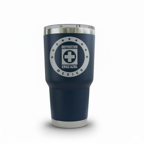 Termo Cruz Azul láser personalizado | Acero 30oz