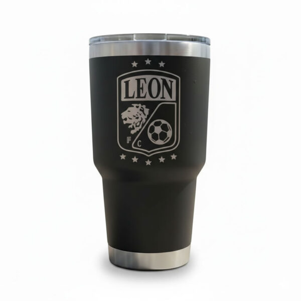 Termo León grabado láser personalizado | Acero 30oz