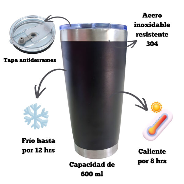 Termo 20oz Personalizado – Acero Grabado Láser