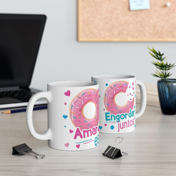 Taza Amar Engordar Juntos – Diseño Divertido para Parejas