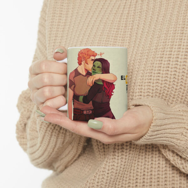 TAZA GUARDIAN DE TU GALAXIA CARA 1 Taza Guardián Galaxia 11oz – Regalo de Amor Friki