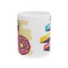Taza Amigos Vida Mejor – Diseño Café y Dona 11oz