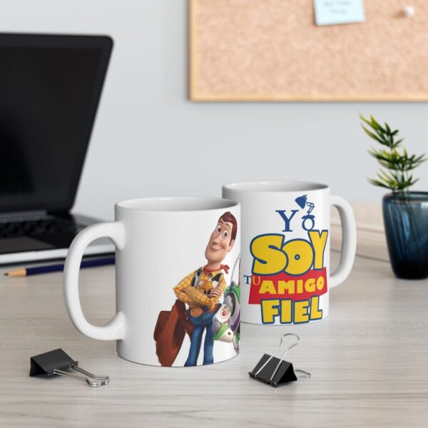 Taza woody buzz amigo fiel cara 4 Taza Amigo Fiel 11oz – Diseños Inspirados en Toy Story