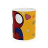 Taza Amor en Red – Diseño Romántico Estilo Superhéroe 11oz