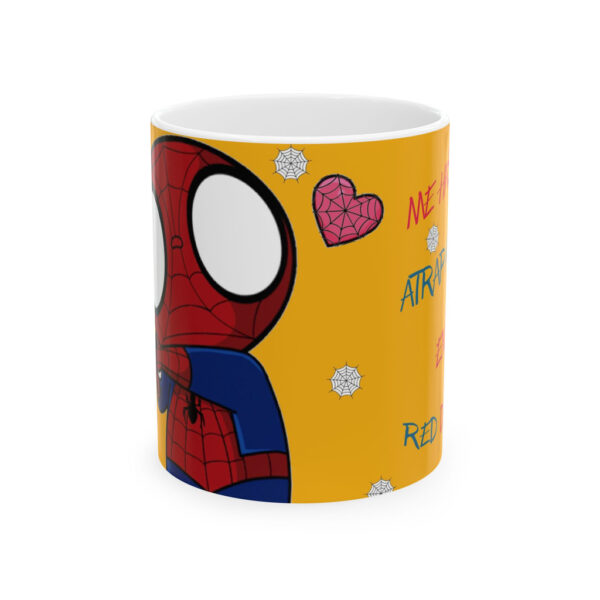 Taza Amor en Red – Diseño Romántico Estilo Superhéroe 11oz