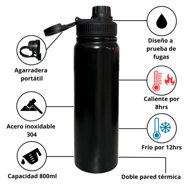 Termo Sport Personalizado 800ml – Grabado Láser