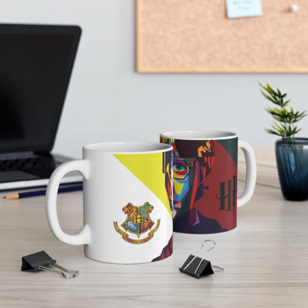 Taza Potter Abstracta 11oz – Diseño Artístico para Fans