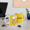 Taza Homero D’oh 11oz – Diseño Amarillo Minimalista