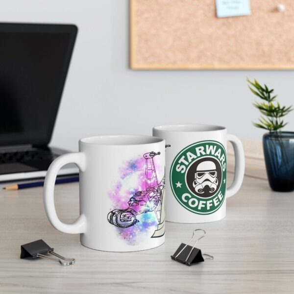 Taza Maestro Galáctico Coffee – Fuerza y Nave Espacial