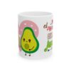 Taza Amor Aguacate Juntos – Diseño Pareja Cute 11oz