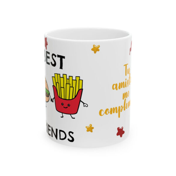 Taza Best Friends 11oz – Hamburguesa y Papas Amistad