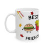 Taza Best Friends 11oz – Hamburguesa y Papas Amistad