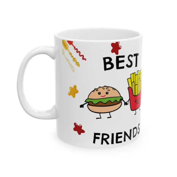 Taza Best Friends 11oz – Hamburguesa y Papas Amistad