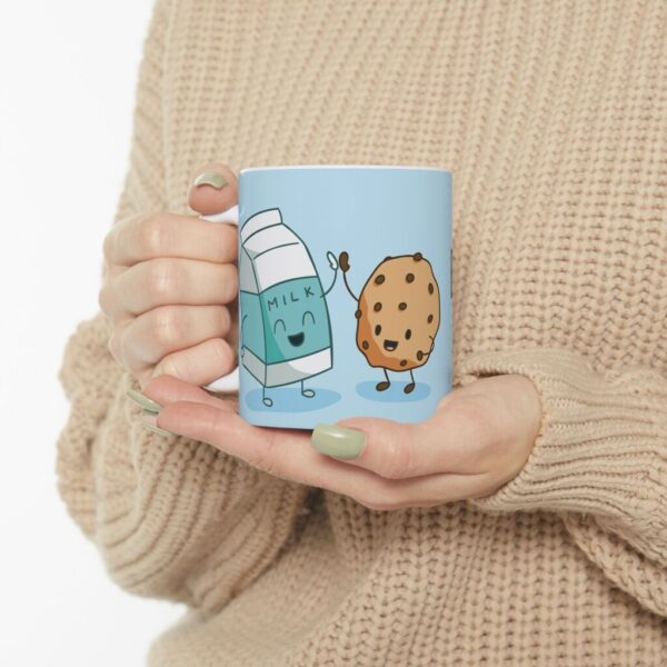 taza best friends leche galleta 1 Tazas Best Friends 11oz – Colección Divertida Mejores Amigos
