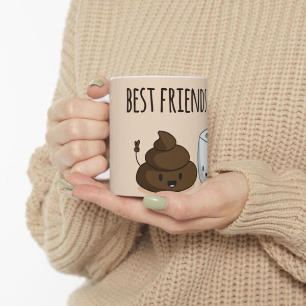 taza best friends popo papel 1 Tazas Best Friends 11oz – Colección Divertida Mejores Amigos