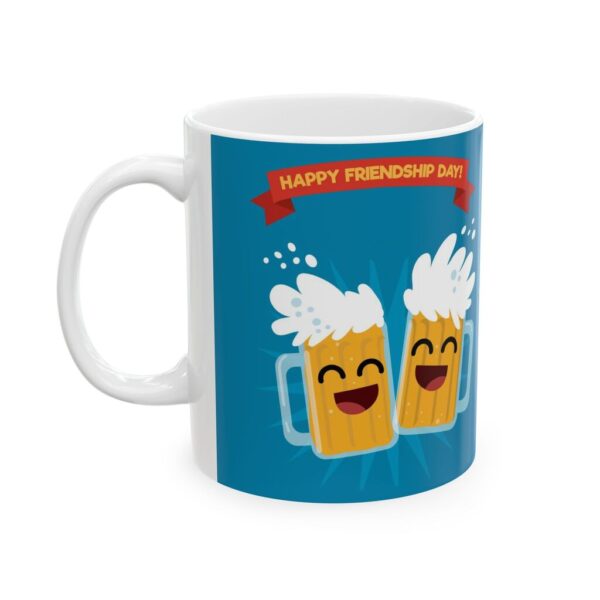 Taza Amistad Compartir 11oz – Diseño Cervezas Animadas