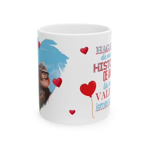Taza Historia Amor 11oz – Diseño Romántico Inspirado en Up