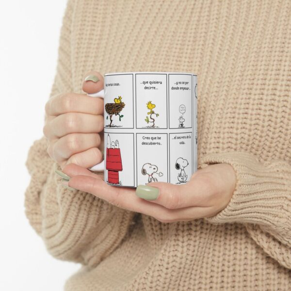 Taza Snoopy Amor 11oz – Diseño Tipo Historieta Romántica