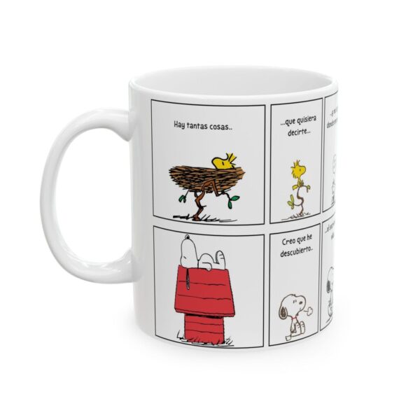 Taza Snoopy Amor 11oz – Diseño Tipo Historieta Romántica