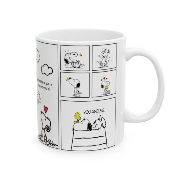 Taza Snoopy Amor 11oz – Diseño Tipo Historieta Romántica