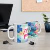 Taza Stitch Amor 11oz – Diseño Romántico de Pareja