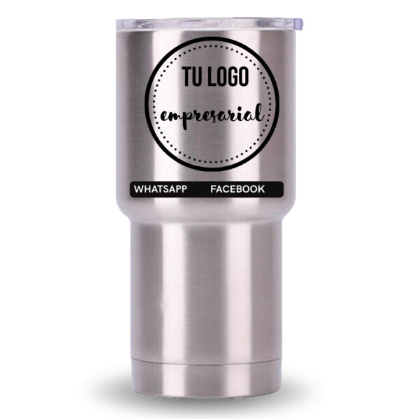 Termo Empresarial Sublimado 20oz – Logo y Datos