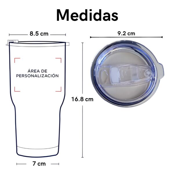 Termo América sublimado personalizado | Acero 20oz