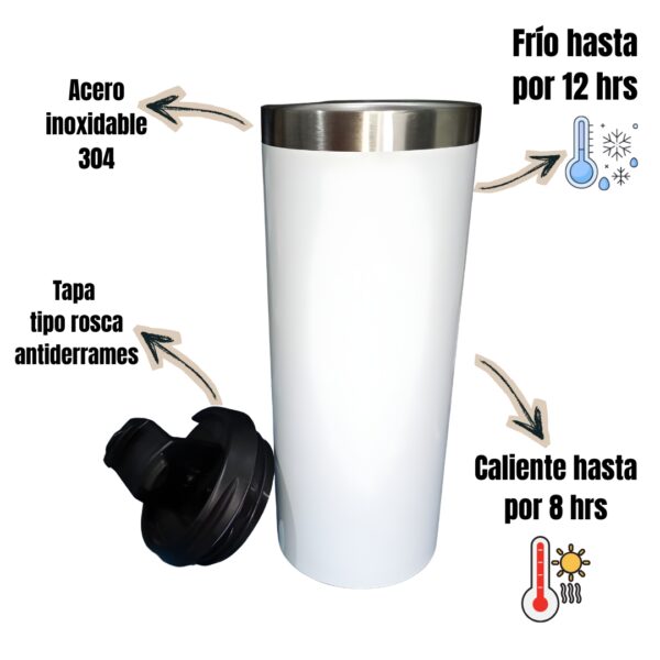 Termo Sublimado 600ml Personalizado – Foto y Logo