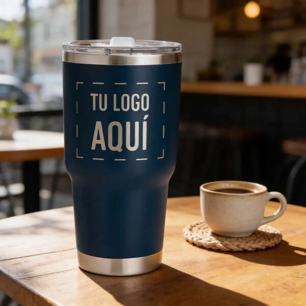Termo Empresarial Láser 30oz – Logo y Datos
