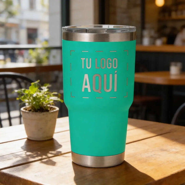 Termo Empresarial Láser 30oz – Logo y Datos
