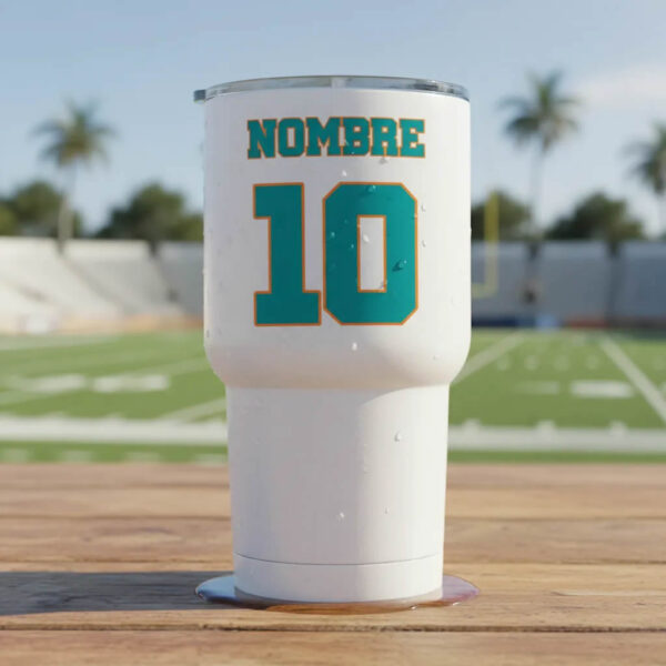 Termo Miami Dolphins sublimado personalizado | 20oz