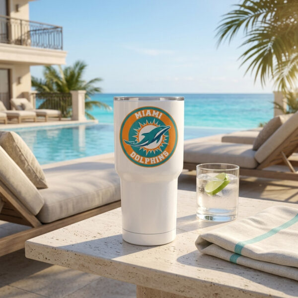 Termo Miami Dolphins sublimado personalizado | 20oz