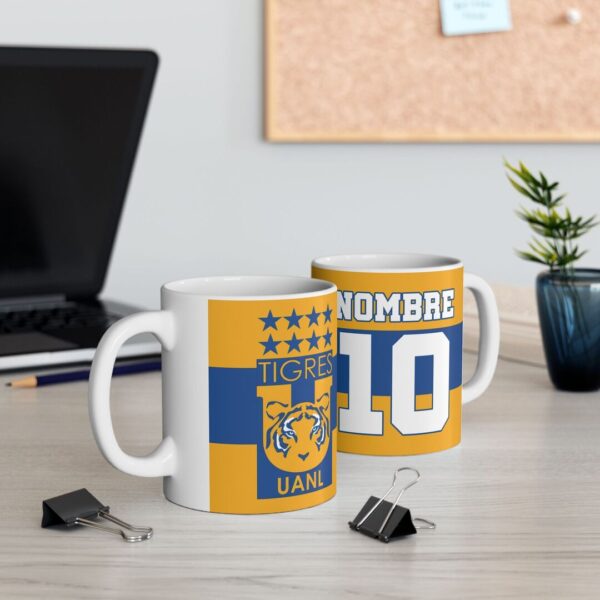 Taza personalizada Club Tigres - con Nombre y Número